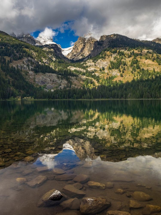Picture of LANDSCAPE WITH REFLECTION OF TETON MOUNTAINS IN BRADLEY LAKE-GRAND TETON NATIONAL PARK-WYOMING