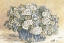 Picture of WHITE ROSE AND BLUE VASE
