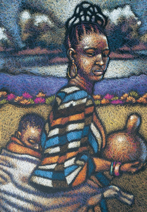 Picture of NUBIAN LADY AND CHILD