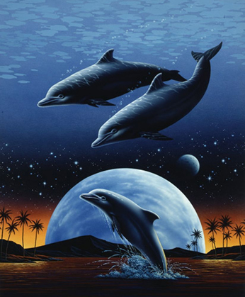 Picture of PORPOISE AND MOON I