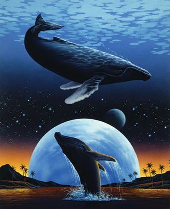 Picture of WHALE AND MOON