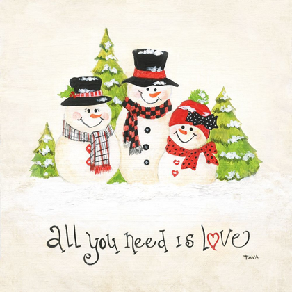 Picture of ALL YOU NEED IS LOVE SNOWMAN