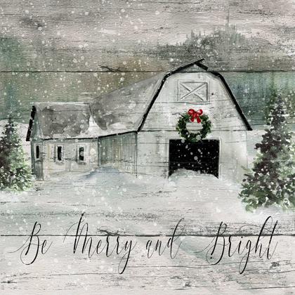 Picture of MERRY AND BRIGHT BARN