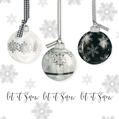 Picture of LET IT SNOW ORNAMENTS