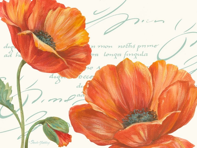 Picture of ORANGE POPPIES I