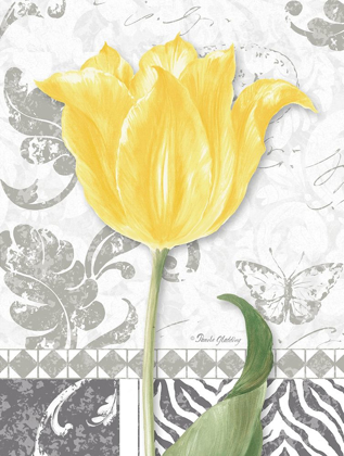 Picture of DAMASK GRAY TULIPS I