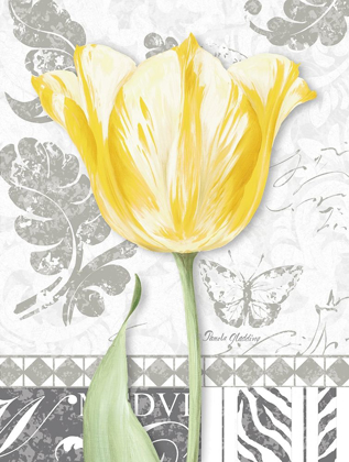 Picture of DAMASK GRAY TULIPS II