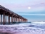 Picture of MOON SETTING OVER SCRIPPS PIER