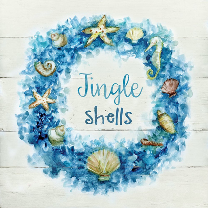 Picture of JINGLE SHELLS WREATH