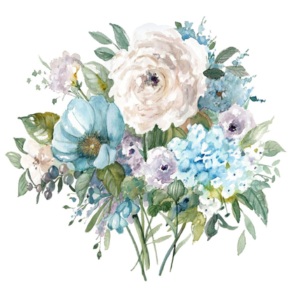 Picture of BLUE AND WHITE BOTANICAL II