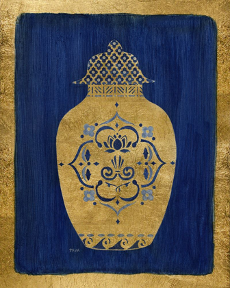 Picture of SAPPHIRE AND GOLD URN I