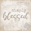 Picture of DESIGNS - POSTCARD BLESSED