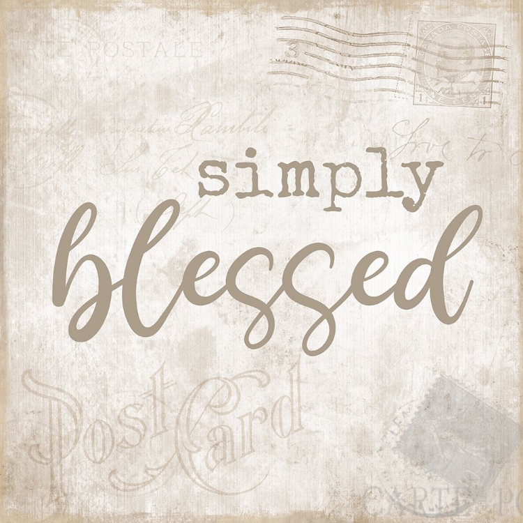 Picture of DESIGNS - POSTCARD BLESSED