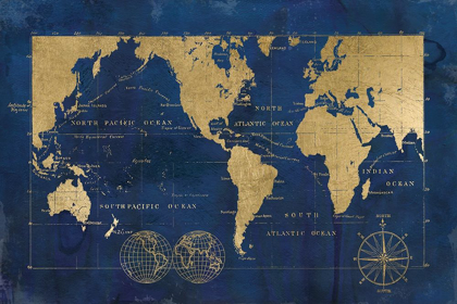 Picture of INDIGO WORLD MAP