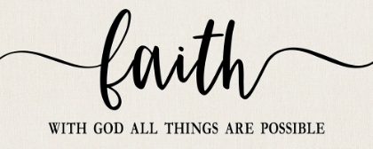 Picture of FAITH ALL THINGS POSSIBLE