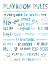 Picture of PLAYROOM RULES