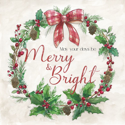 Picture of MERRY AND BRIGHT WREATH