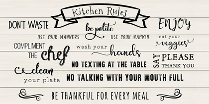 Picture of RULES OF THE KITCHEN