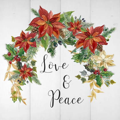 Picture of HOLIDAY POINSETTIA LOVE AND PEACE