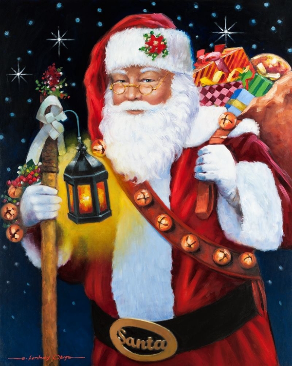 Picture of SANTA WITH LANTERN