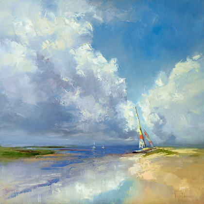 Picture of SAILBOAT ON A SANDY BEACH