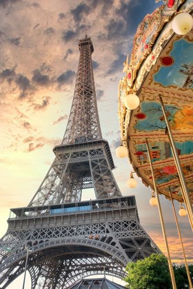 Picture of EIFFEL TOWER AND CAROUSEL I