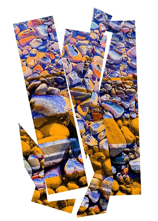 Picture of COLOR MOOD-RIVER ROCK COLLAGE V2