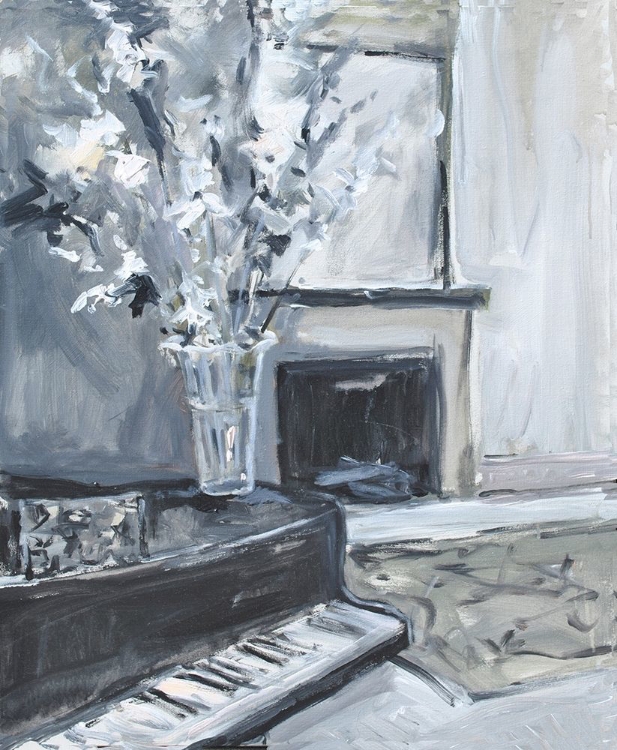 Picture of PIANO AND FIREPLACE