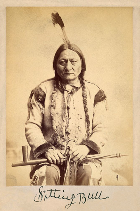Picture of SITTING BULL - LAKOTA SIOUX TRIBE CHIEF-1884