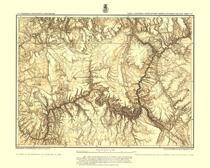 Picture of ARIZONA UTAH ATLAS SHEET - USGS 1873 