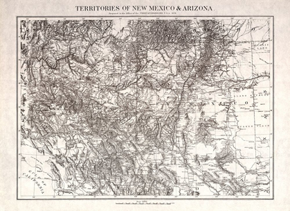 Picture of NEW MEXICO ARIZONA TERRITORIES - USGS 1879 