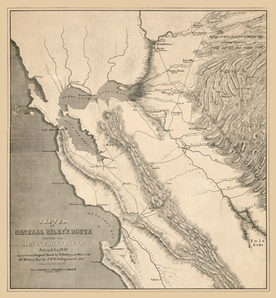 Picture of CALIFORNIA MINING DISTRICTS - DERBY 1849 
