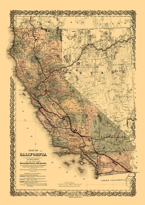 Picture of CALIFORNIA RAILROADS - COLTON 1876 