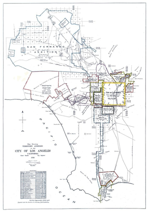 Picture of LOS ANGELES CALIFORNIA ANNEXED - HAMLIN 1916 