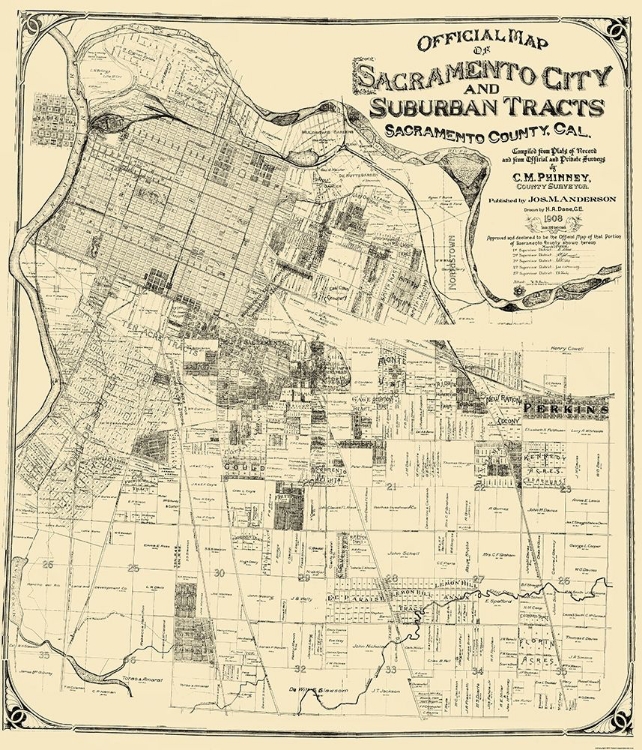 Picture of SACRAMENTO CALIFORNIA - ANDERSON 1908