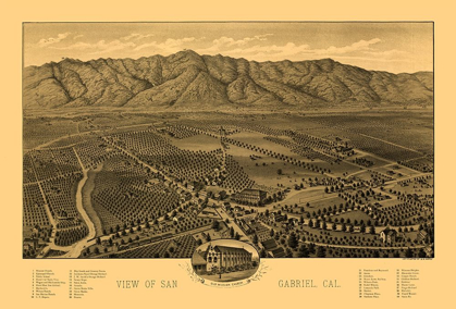 Picture of SAN GABRIEL CALIFORNIA - MORSE 1893 