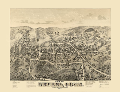 Picture of BETHEL CONNECTICUT - BAILEY 1879 