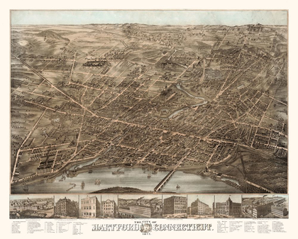 Picture of HARTFORD CONNECTICUT - BAILEY 1877 