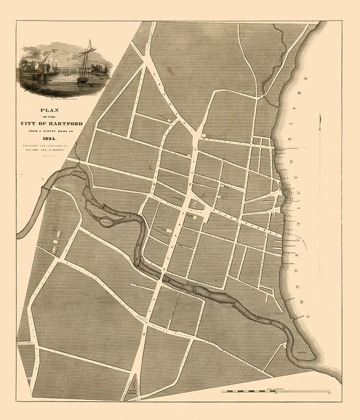 Picture of HARTFORD CONNECTICUT - ST JOHN 1824 