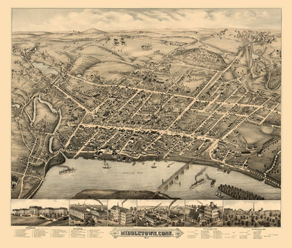 Picture of MIDDLETOWN CONNECTICUT - BAILEY 1877 