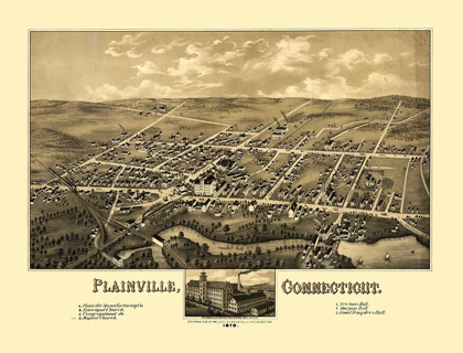 Picture of PLAINVILLE CONNECTICUT - BAILEY 1878 