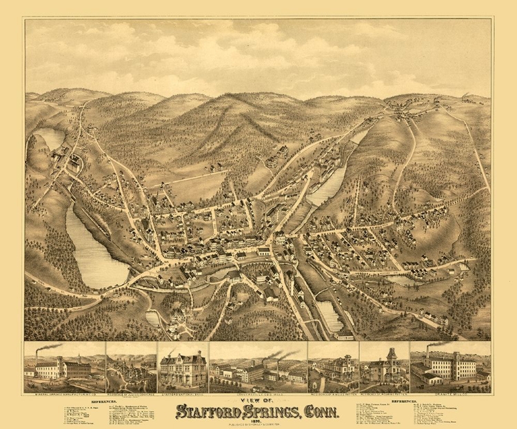 Picture of STAFFORD SPRINGS CONNECTICUT - BAILEY 1878 