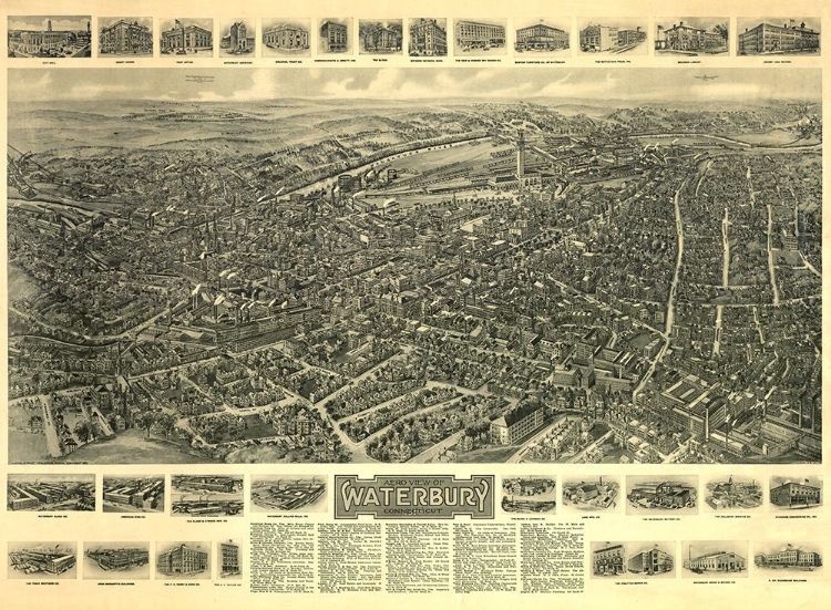 Picture of WATERBURY CONNECTICUT - BAILEY 1917 