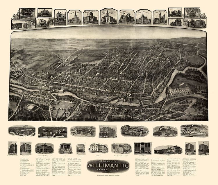 Picture of WILLIMANTIC CONNECTICUT - BAILEY 1909 