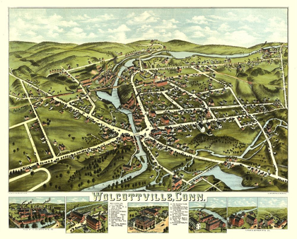 Picture of WOLCOTTVILLE CONNECTICUT - BAILEY 1875 