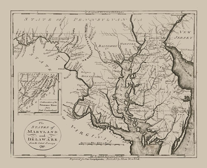 Picture of MARYLAND DELAWARE - ANDERSON 1799 
