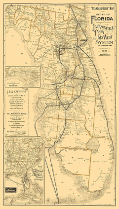 Picture of FLORIDA RAILROADS - NORTHRUP 1891 