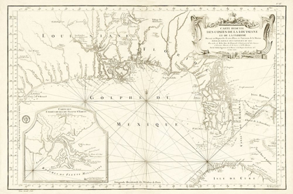 Picture of LOUISIANA FLORIDA GULF COAST - BELLIN 1764 