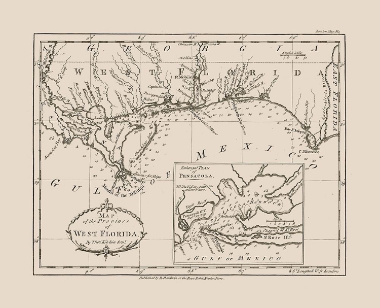 Picture of WEST FLORIDA - KITCHIN 1781 