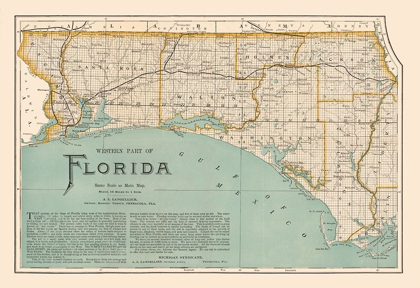 Picture of WESTERN FLORIDA - LANGELLIER 1890 